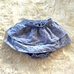 Bella Bliss Swiss Dot Chambray Bloomer Size 2